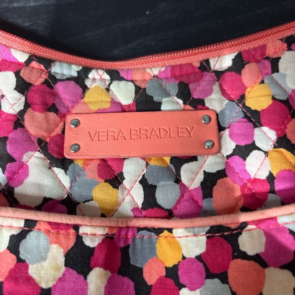 Vera Bradley Pixie Confetti Carry All Crossbody Hipster Purse Lightly Used - Picture 16 of 16